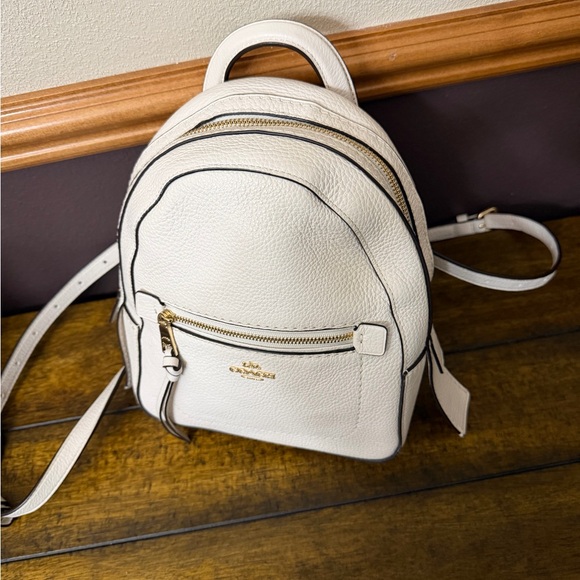 ✨ Coach Andi Mini Backpack Purse – Chalk Pebble Leather ✨ - Picture 7 of 11